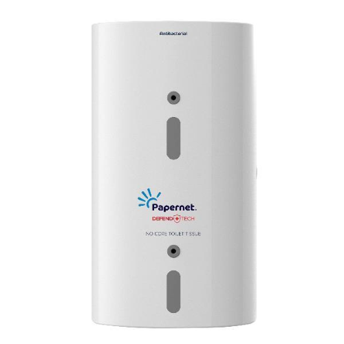 Dispenser carta igienica FullOne antibatterico 33,5x18,5x15,2 cm bianco Papernet